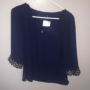 Navy blue blouse